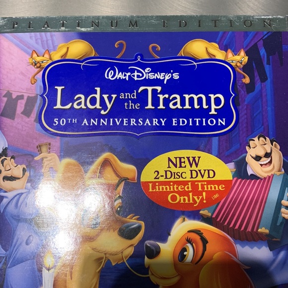 Lady and the Tramp 50th Anniversary Platinum Edition NIB - Picture 2 of 5